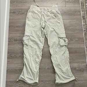 Lululemon Athletica Off-White Cargo Joggers